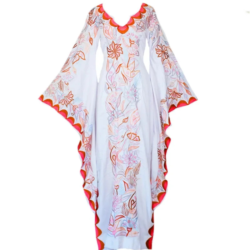 Romper Floral Print - Costume de Cosplay médiéval Vintage pour