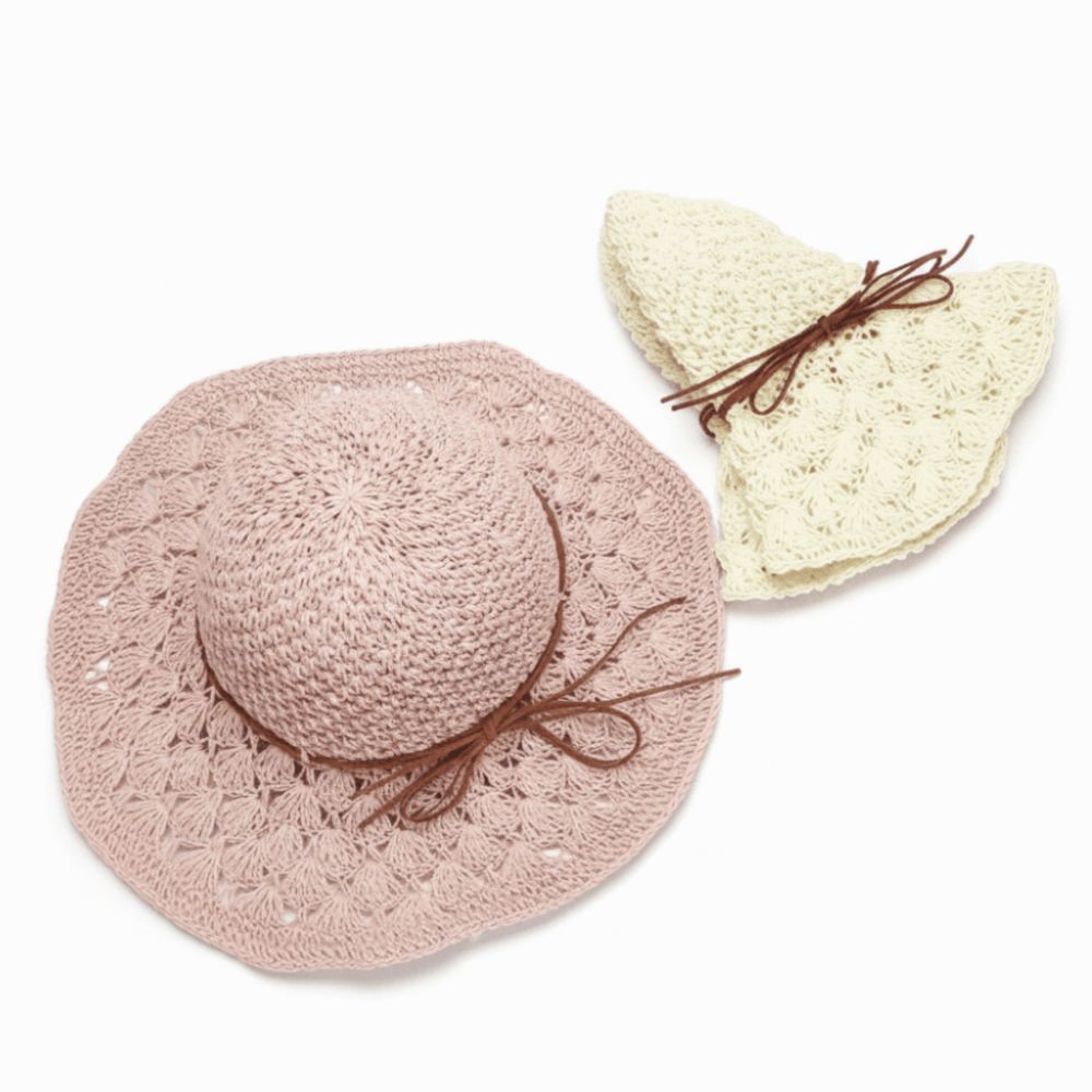 Hat Floppy Wide - Chapeau de paille tressé à la