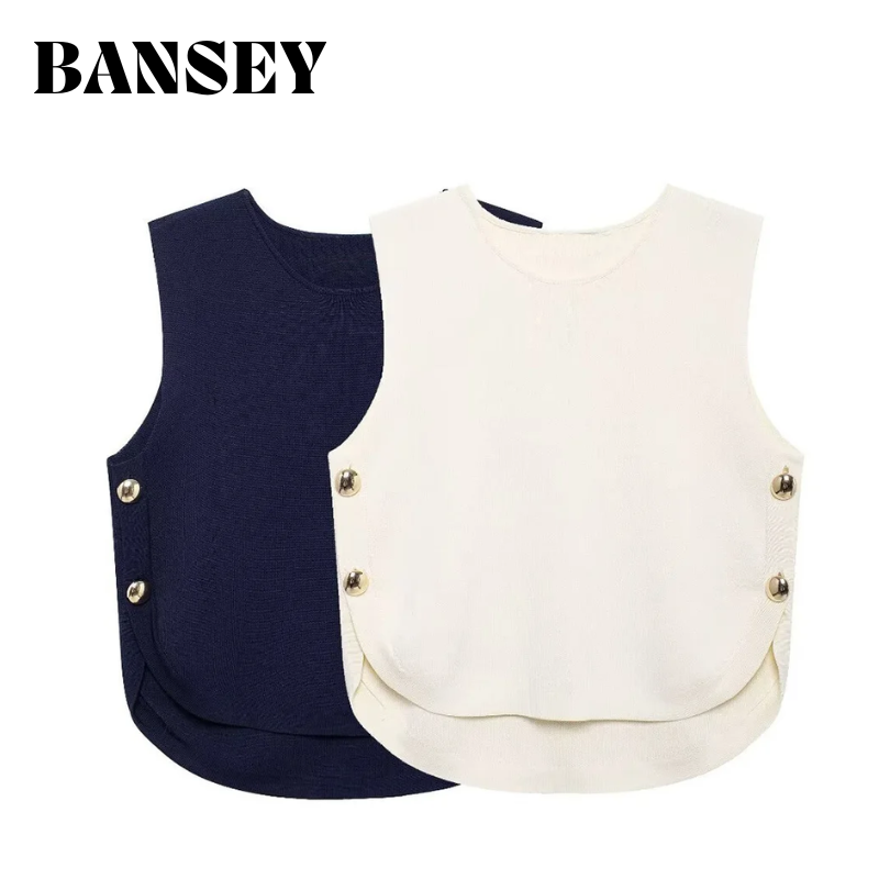 Crop Top Crochet - 2025 Haut sans manches chic pour