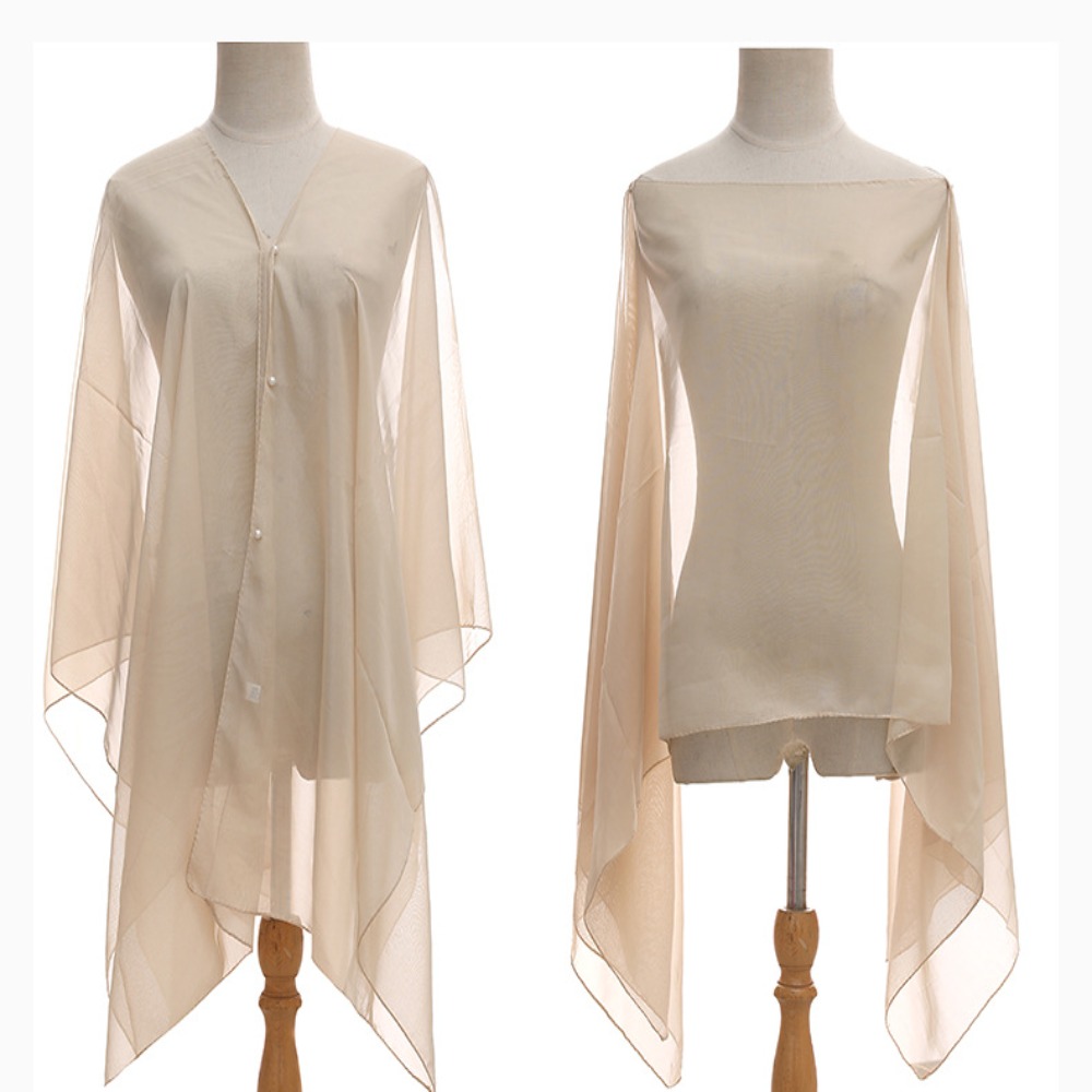 Cover Up Kaftan - Mode couleur unie châle écharpe de