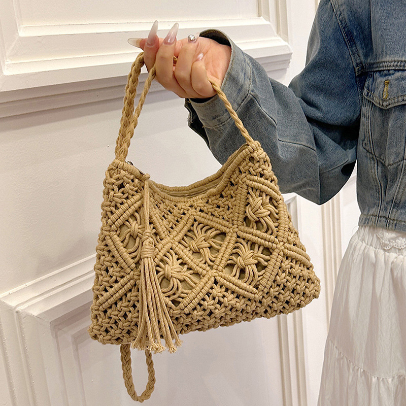 Crochet Bag Raffia - Mode tissé évider sacs à bandoulière