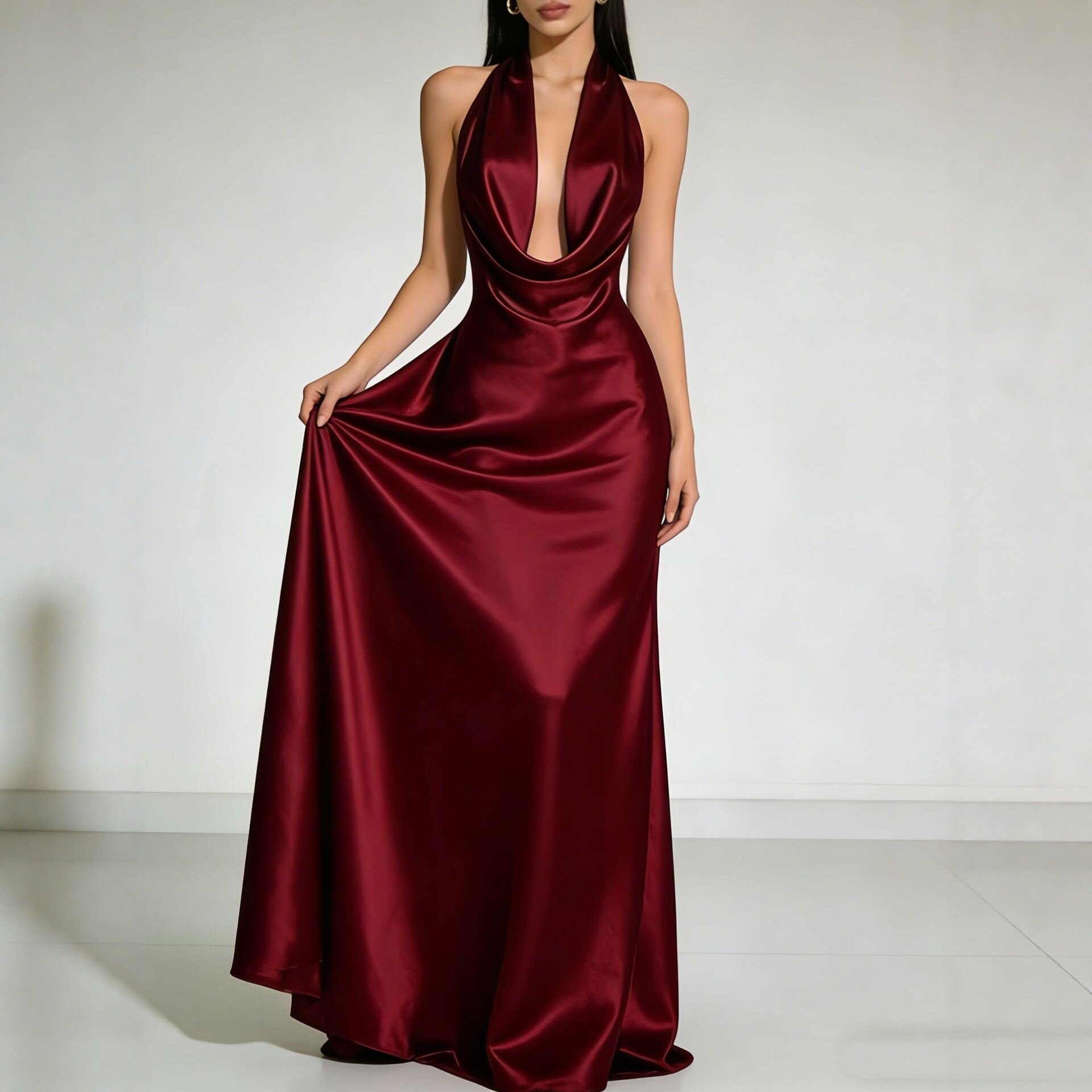 Maxi Dress Halter - Robes de Soirée Élégantes 2026 –
