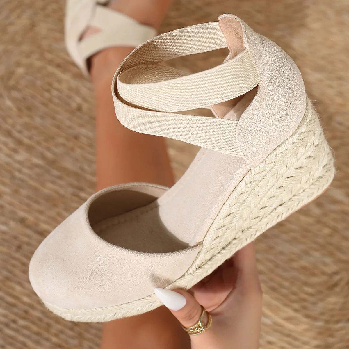 Wedge Espadrille Women - Sandales compensées espadrilles pour femmes à