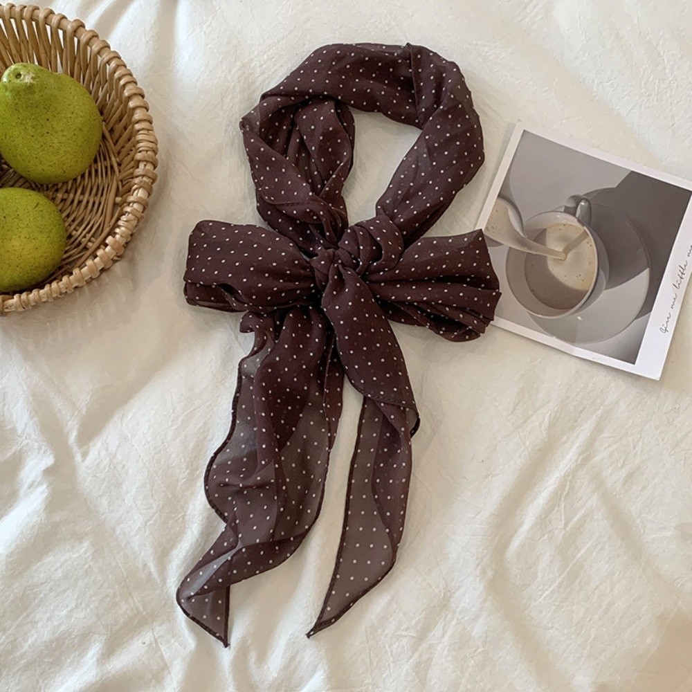 Headband Summer Knit - Foulard Bandeau Tendance à Pois en