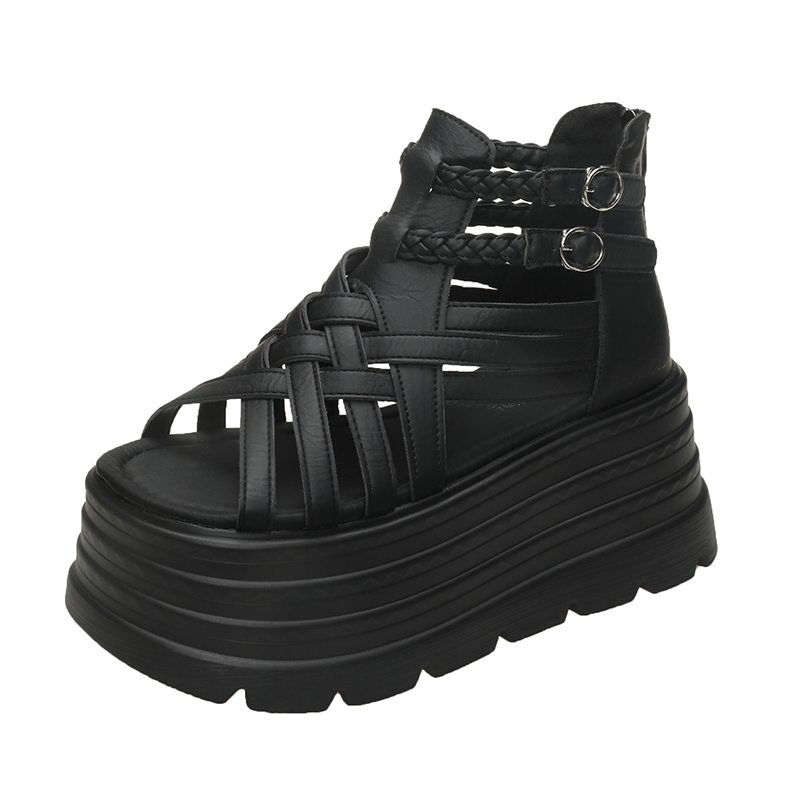 Wedge Espadrille Women - 8CM Designers femmes été sandales en