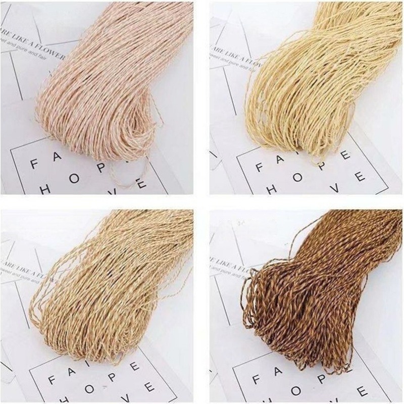 Crochet Bag Raffia - Fil de coton et de raphia