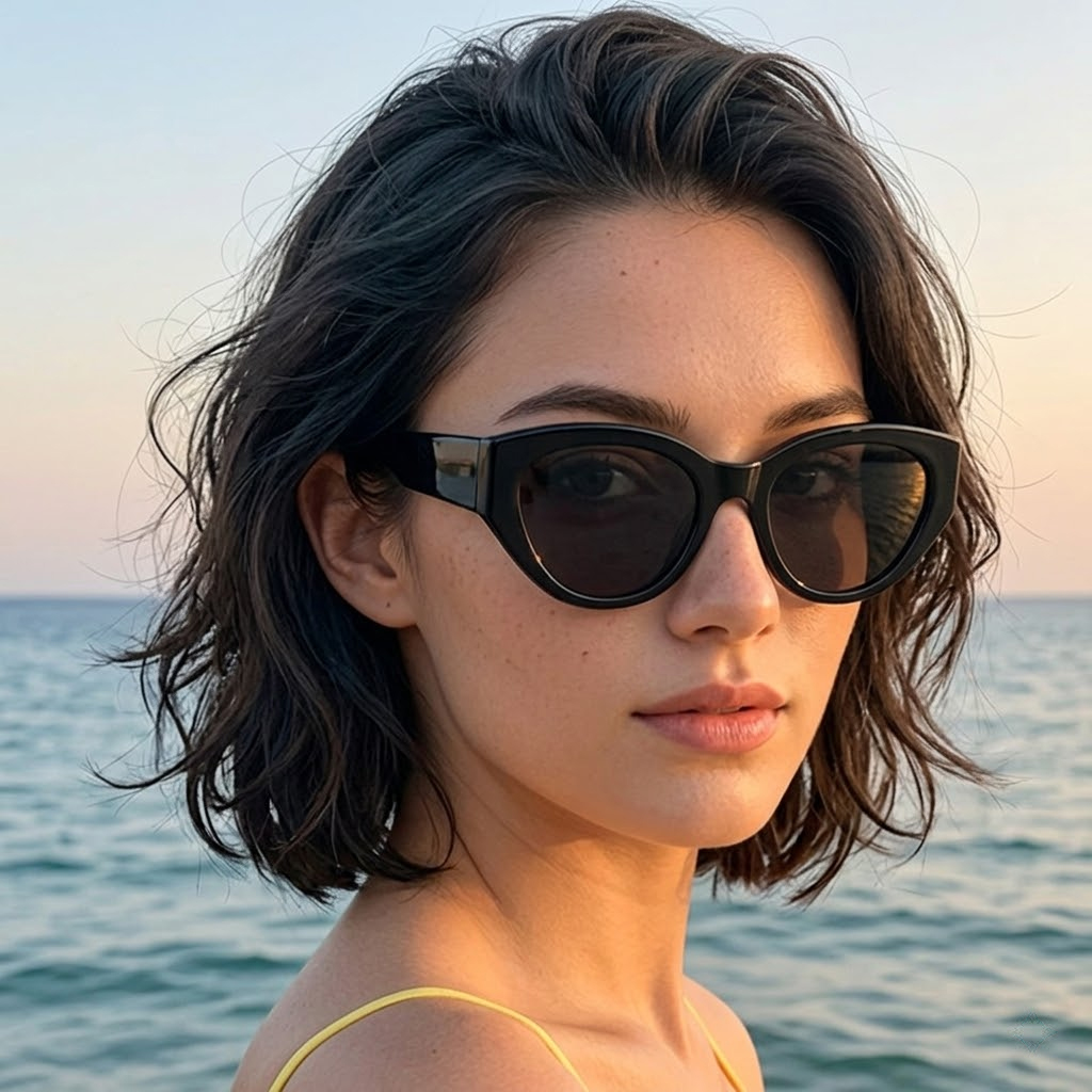 Sunglasses Cat Eye - Lunettes de soleil polarisées classiques œil-de-chat