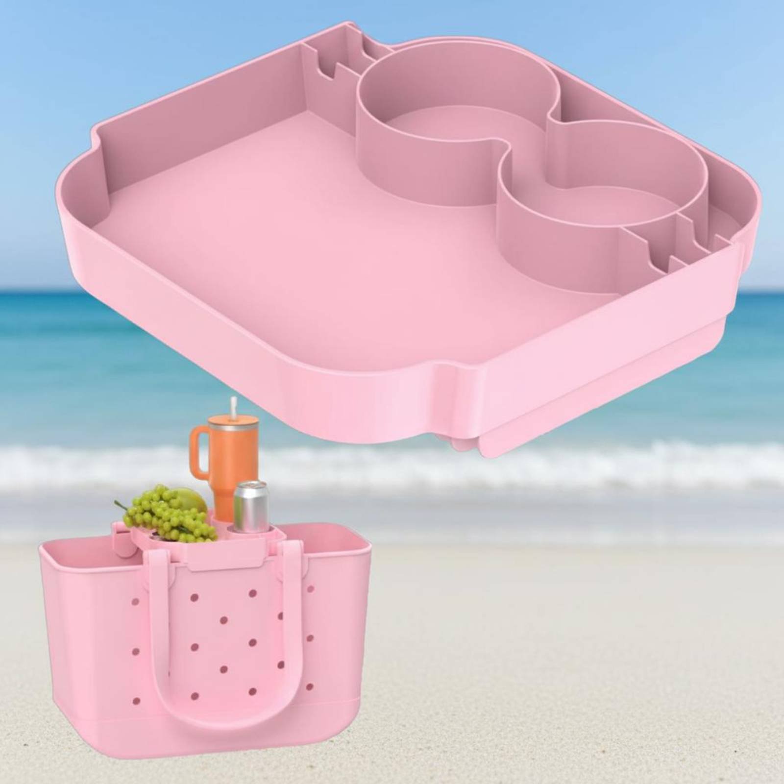 Tote Bag Beach - Plateau de rangement léger pour sac