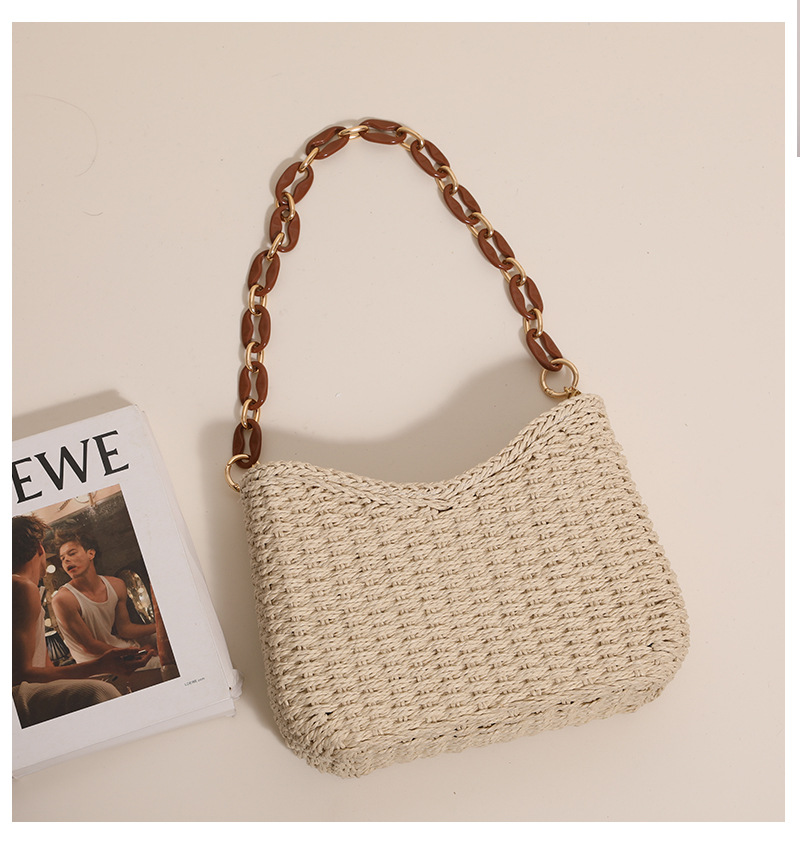 Tote Bag Beach - Sac en paille tressée pour femmes