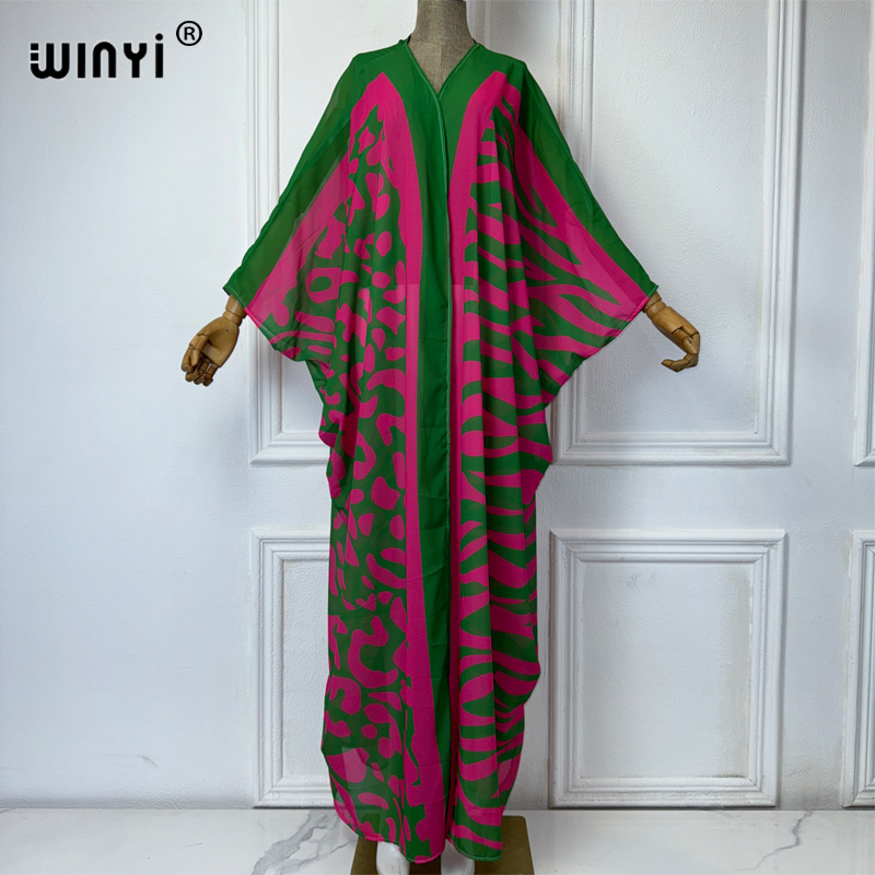 Cover Up Kaftan - WINYI Africa Robes amples à imprimé