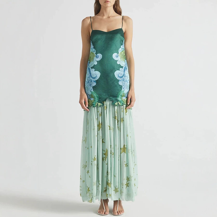 Midi Skirt Floral - Ensemble jupe 2 pièces Shpmishal pour