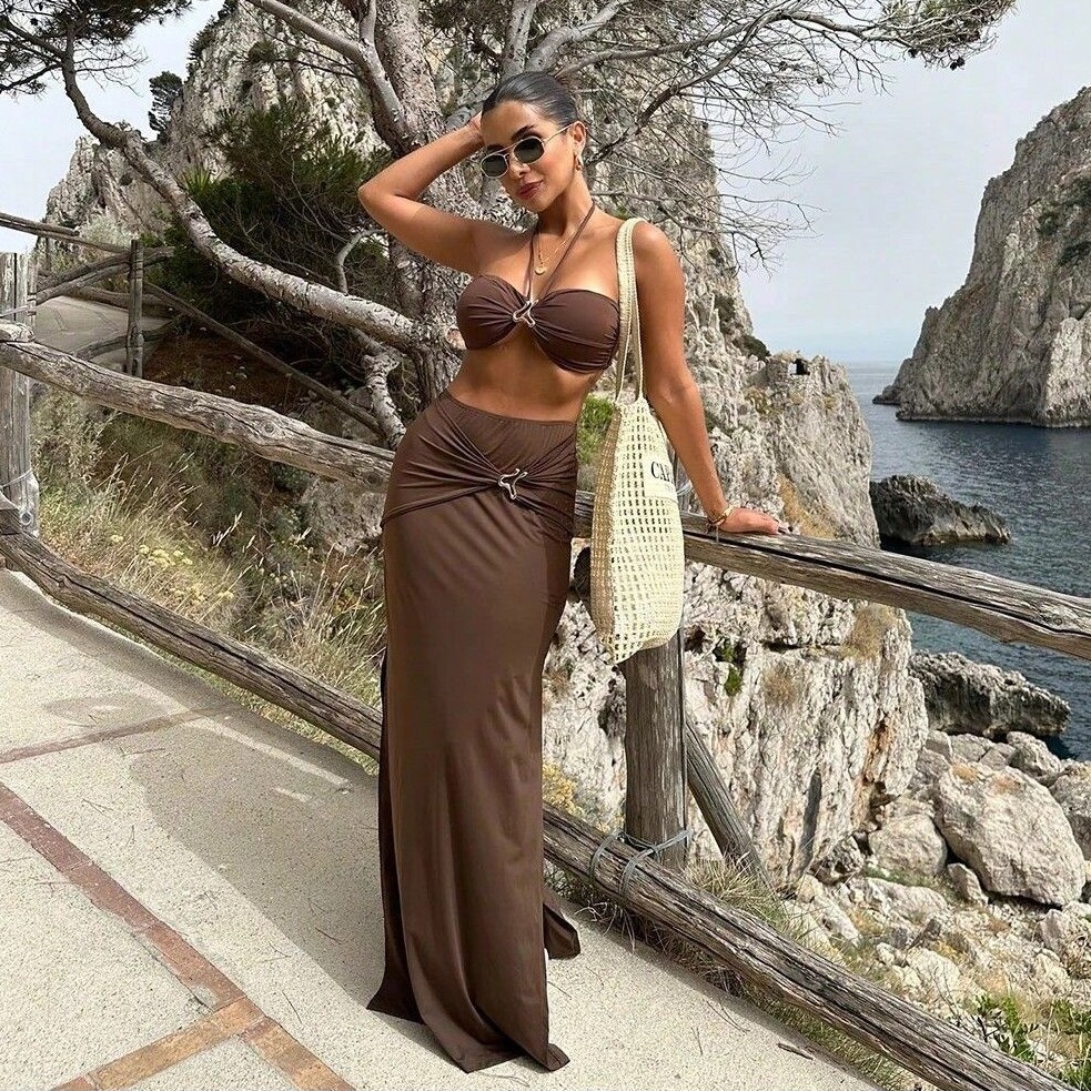 Swimsuit Bikini Ruched - Maillot de bain deux pièces pour