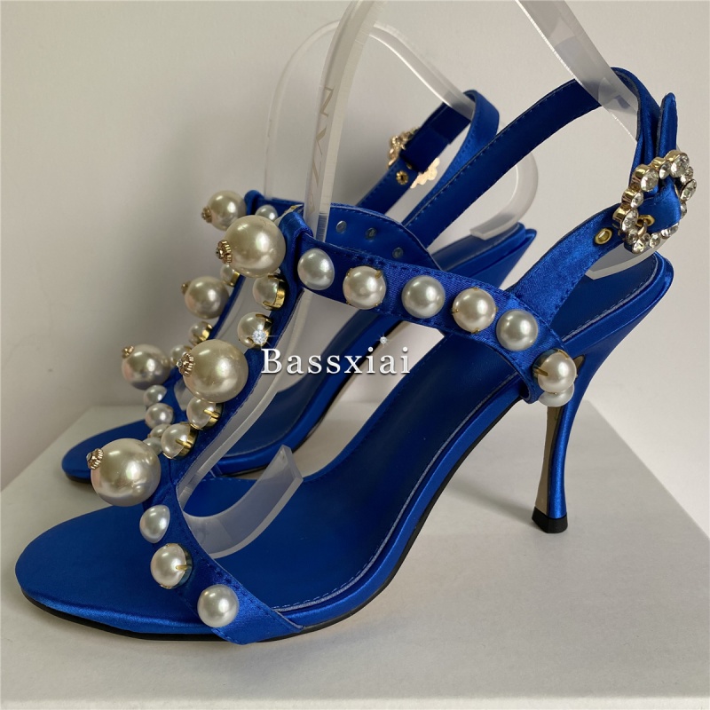 Perle perle décor t-strap talo - Sandal Strappy Heeled avis et prix
