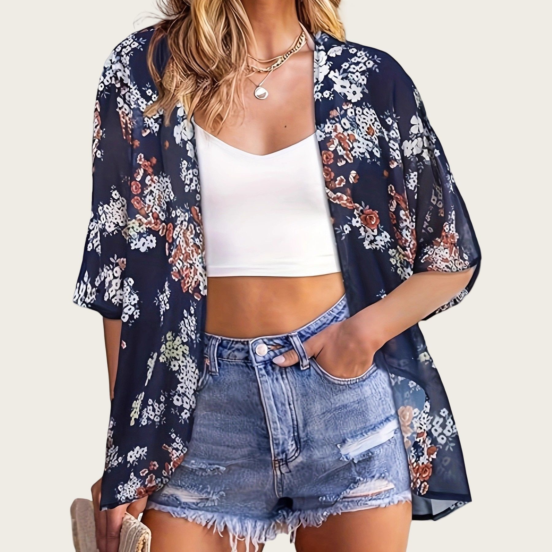 Maillot de bain femme 2025 Kim - Kimono Sheer Floral avis et prix