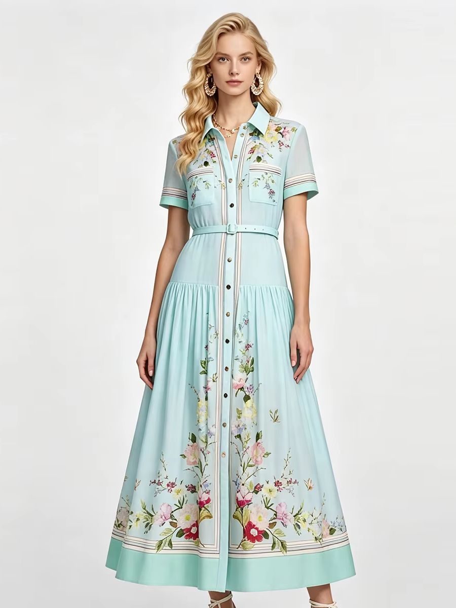 Robes d'été élégantes à imprim - Midi Skirt Floral avis et prix