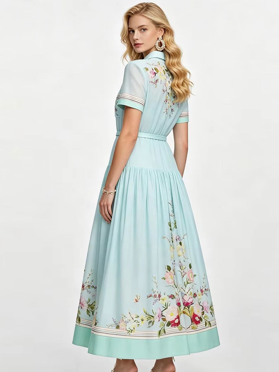 Robes d'été élégantes à imprim - Midi Skirt Floral avis et prix