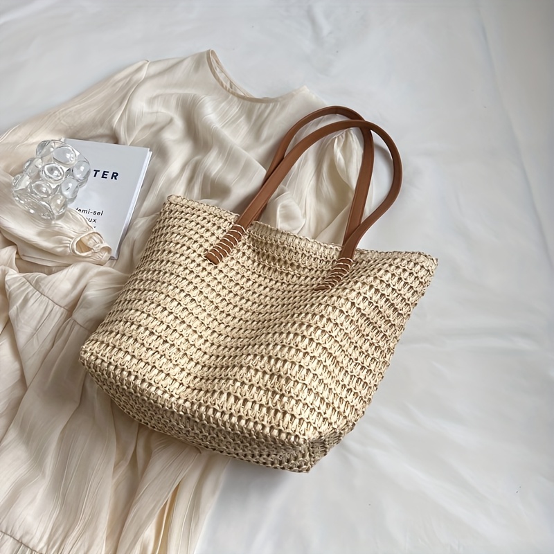 Sac tissé à la mode et polyval - Crochet Bag Raffia avis et prix