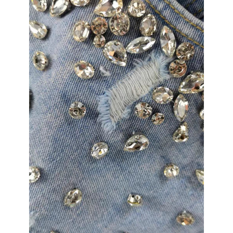 Short en jean déchiré style Ho - Shorts Denim Frayed avis et prix
