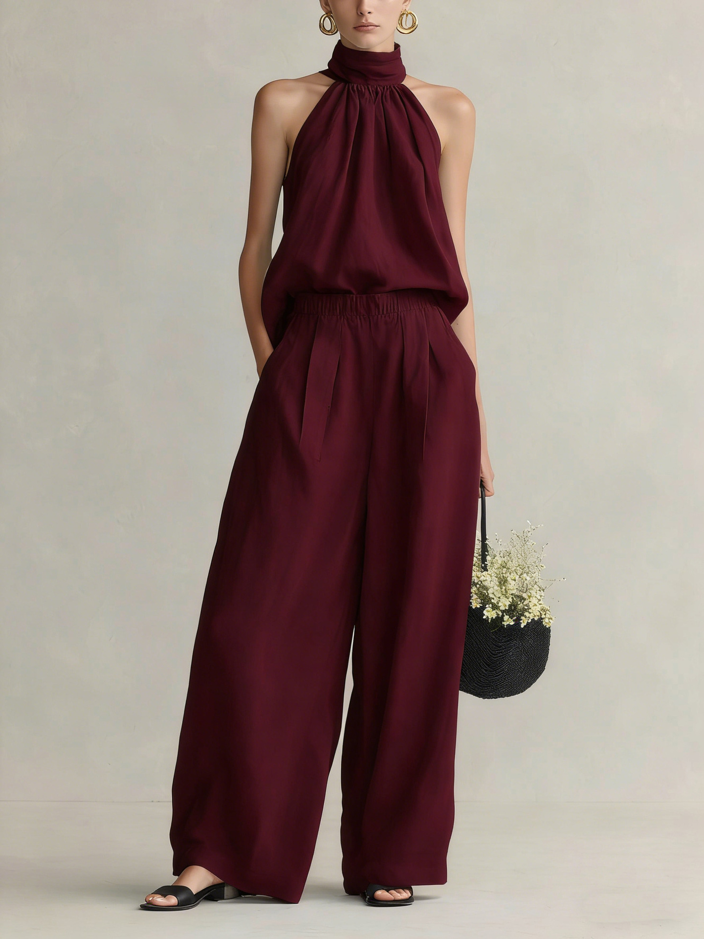 Ensemble décontracté pour femm - Linen Pant Wide avis et prix