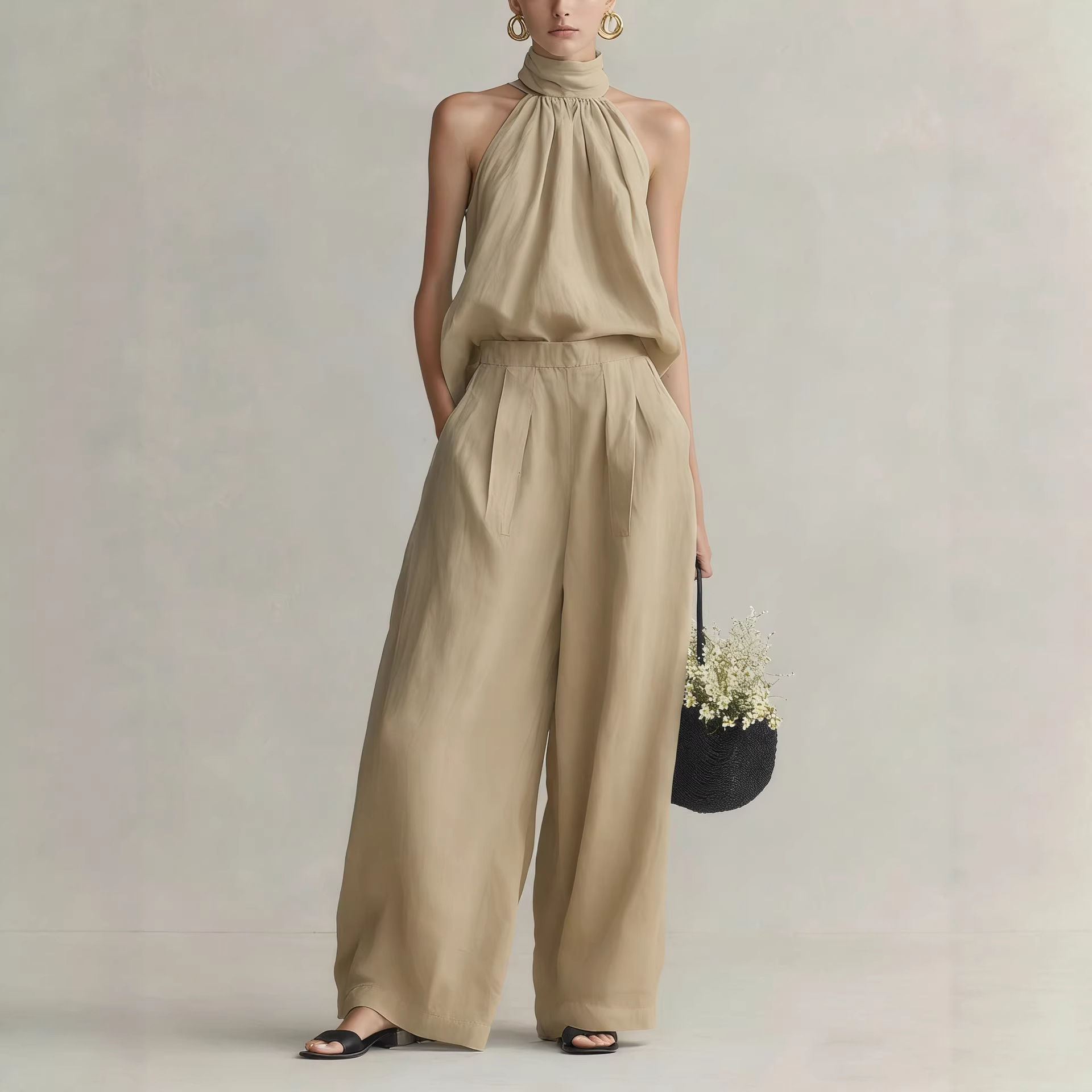 Ensemble décontracté pour femm - Linen Pant Wide avis et prix