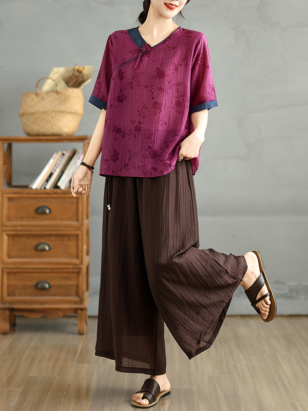 Ensemble deux pièces pour femm - Linen Pant Wide avis et prix