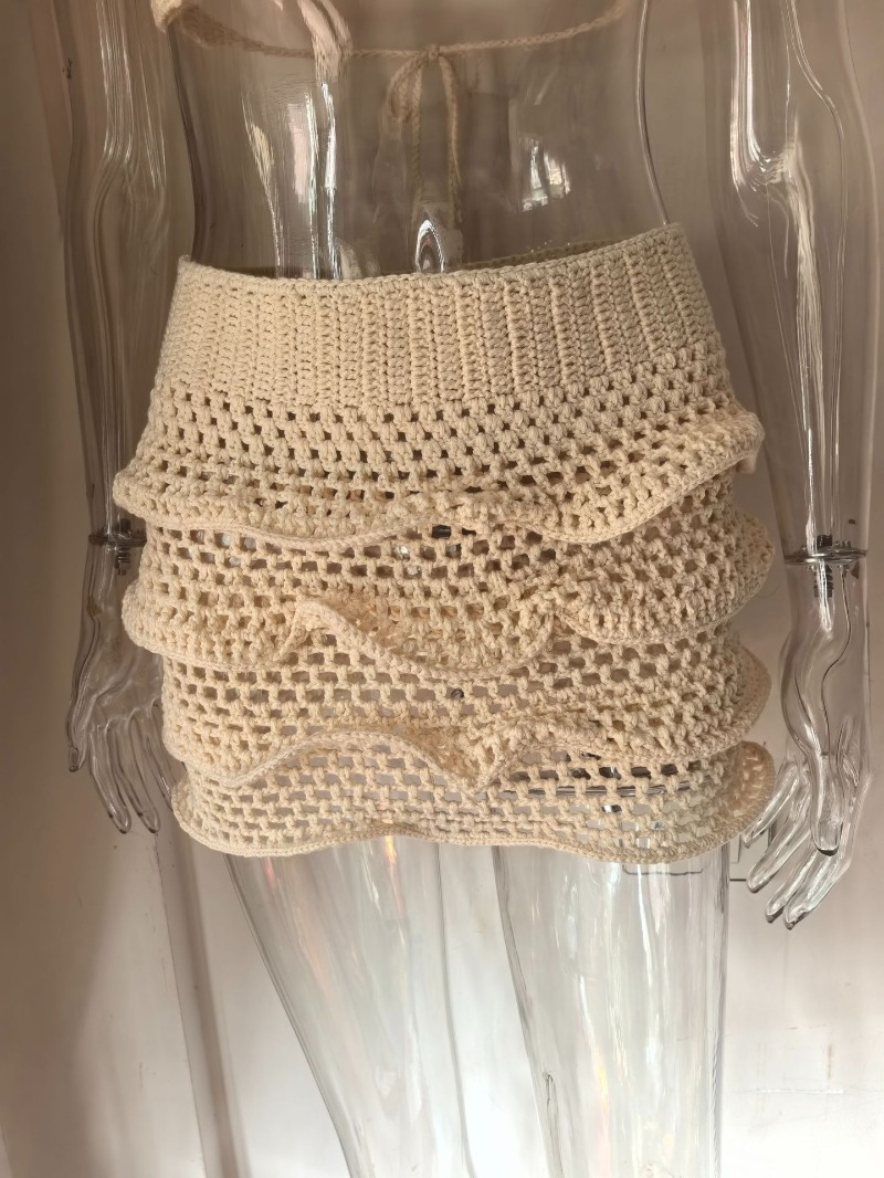 Ensemble 2 pièces sexy pour fe - Crop Top Crochet avis et prix