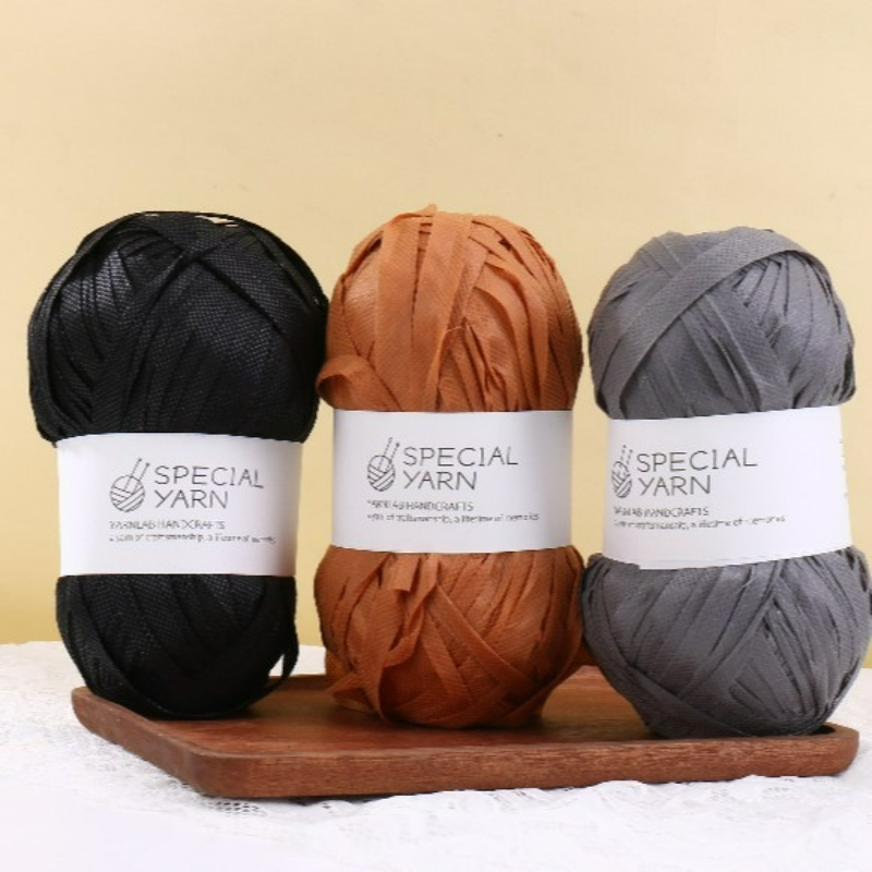 Fil plat en raphia 100g/pièce  - Crochet Bag Raffia avis et prix