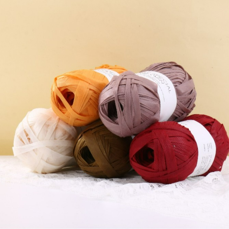 Fil plat en raphia 100g/pièce  - Crochet Bag Raffia avis et prix