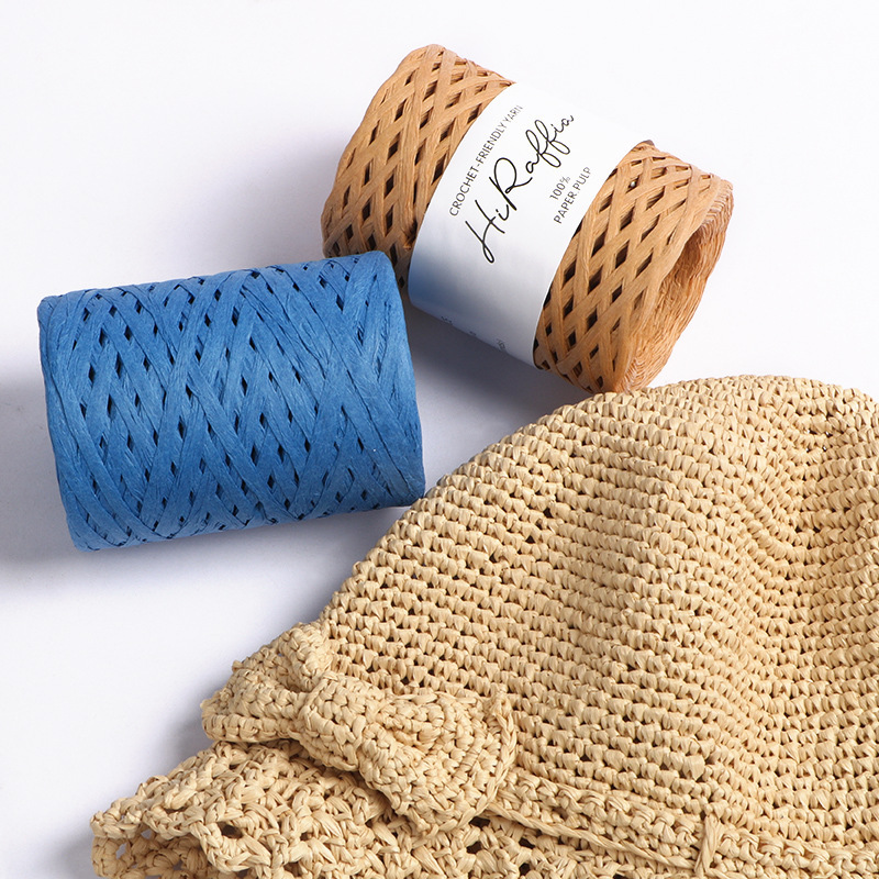 Fil de paille en raphia nature - Crochet Bag Raffia avis et prix
