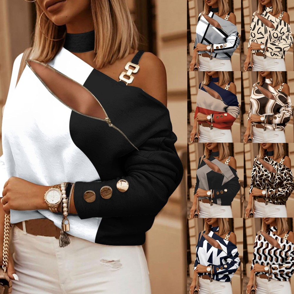 Chemisier femme à épaules dénu - Blouse Off Shoulder avis et prix