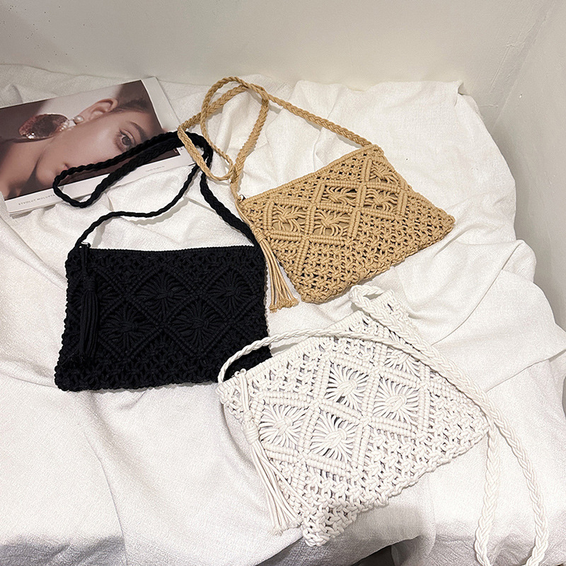Mode tissé évider sacs à bando - Crochet Bag Raffia avis et prix