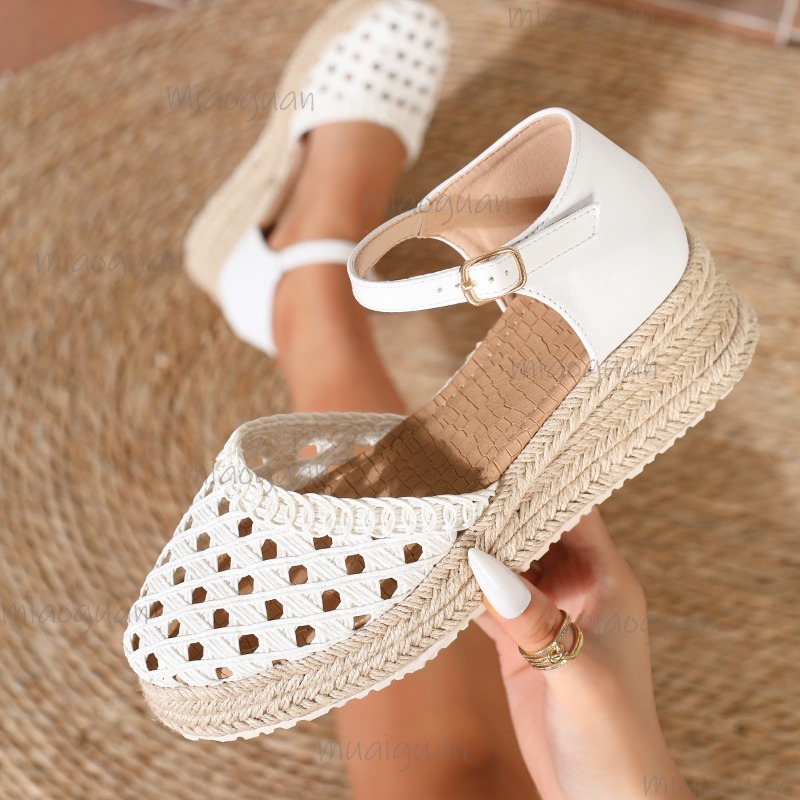 Sandales compensées bohèmes po - Wedge Espadrille Women avis et prix