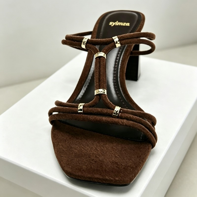 Sandales d'été à talons pour f - Sandal Strappy Heeled avis et prix