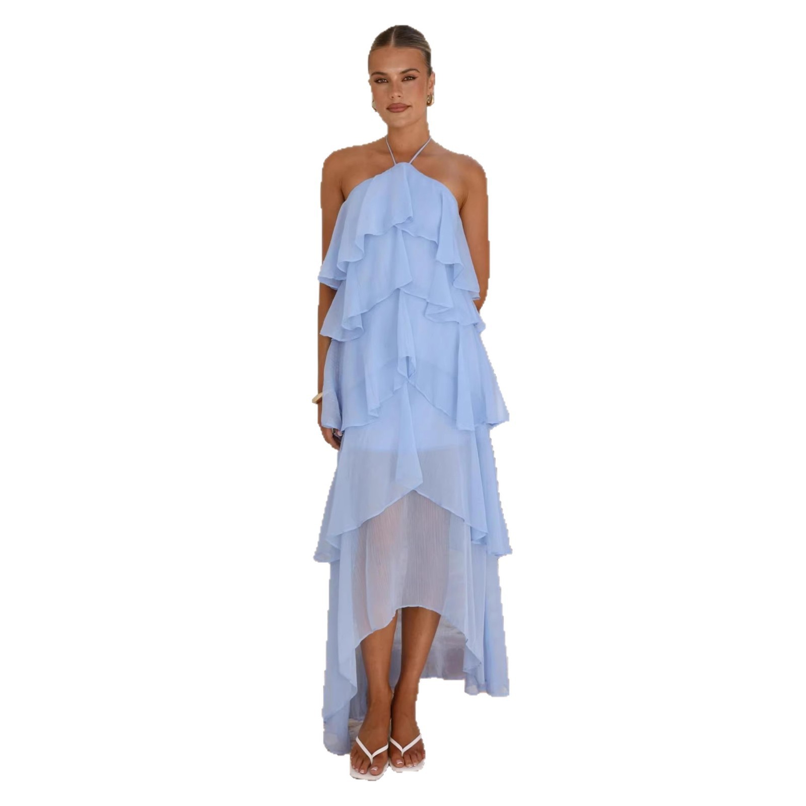 Robe longue de soirée élégante - Maxi Dress Halter avis et prix