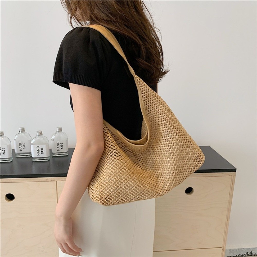 Sac en paille tressé uni migno - Tote Bag Beach avis et prix