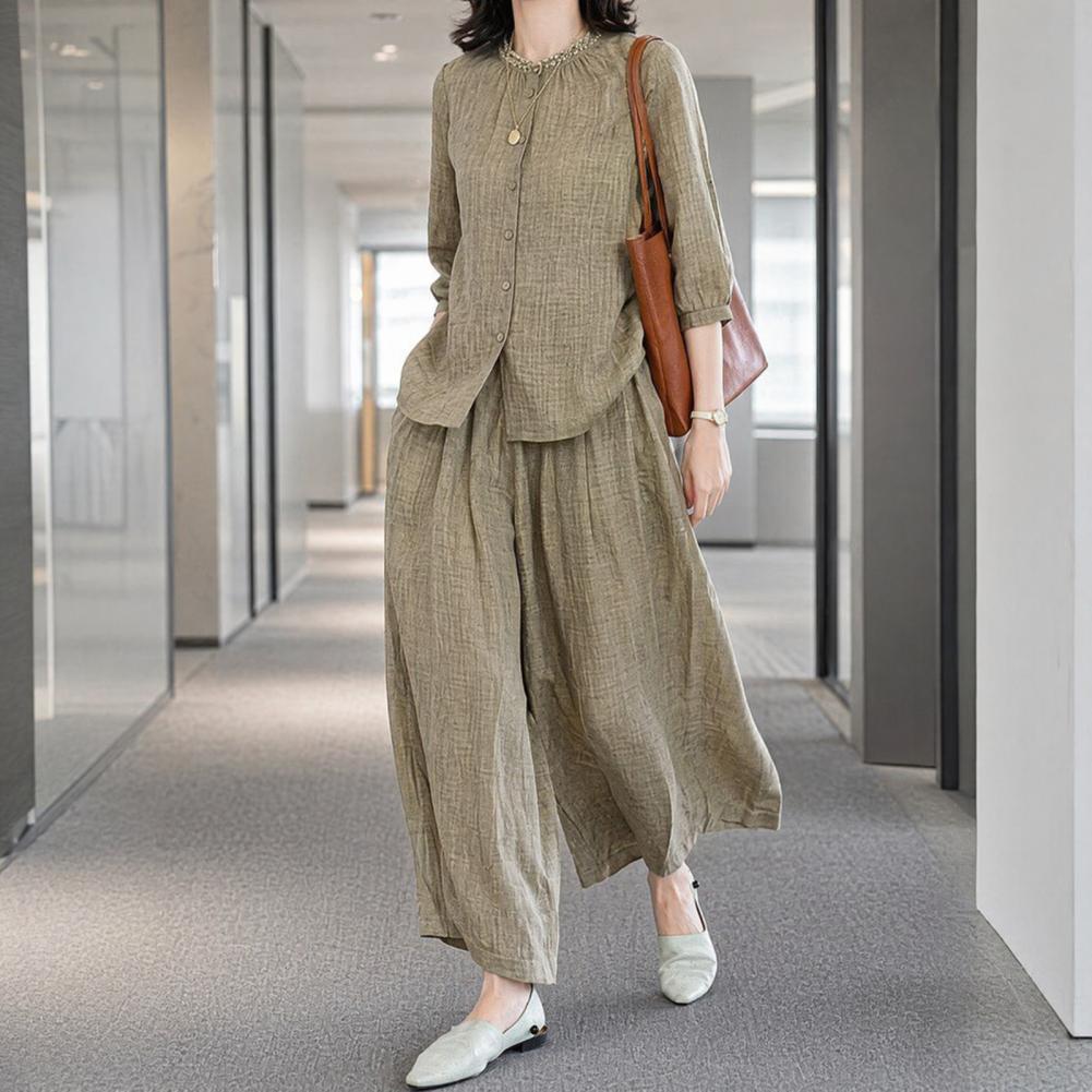 Ensemble décontracté grande ta - Linen Pant Wide avis et prix