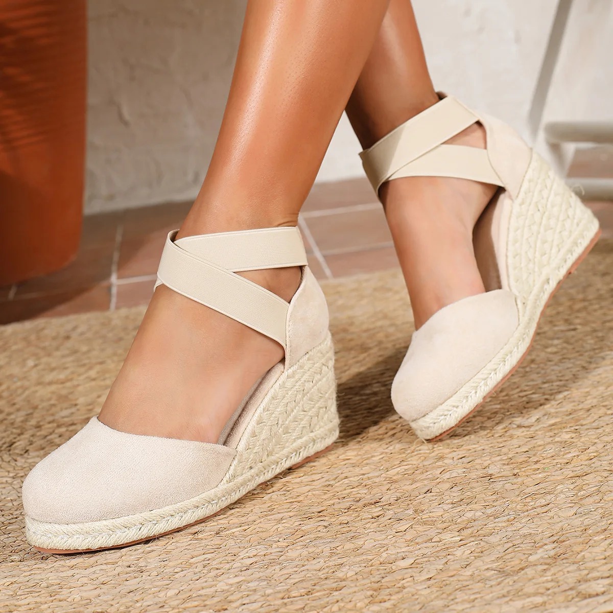 Sandales compensées espadrille - Wedge Espadrille Women avis et prix