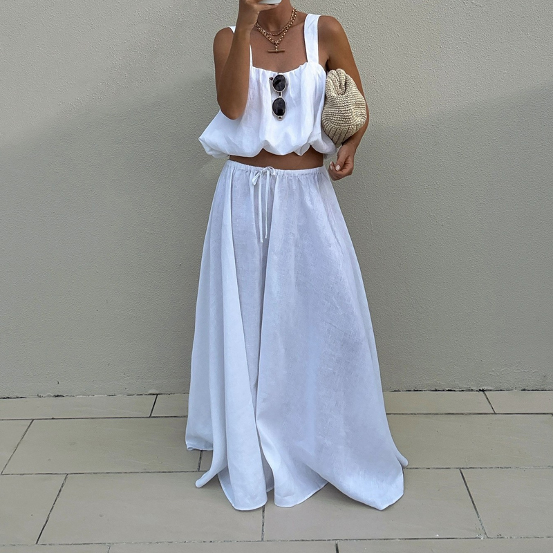 Ensemble 2 pièces décontracté  - Linen Pant Wide avis et prix