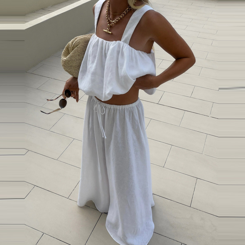 Ensemble 2 pièces décontracté  - Linen Pant Wide avis et prix