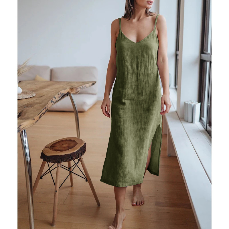 Robe Longue en Mousseline 100% - Linen Dress Wrap avis et prix