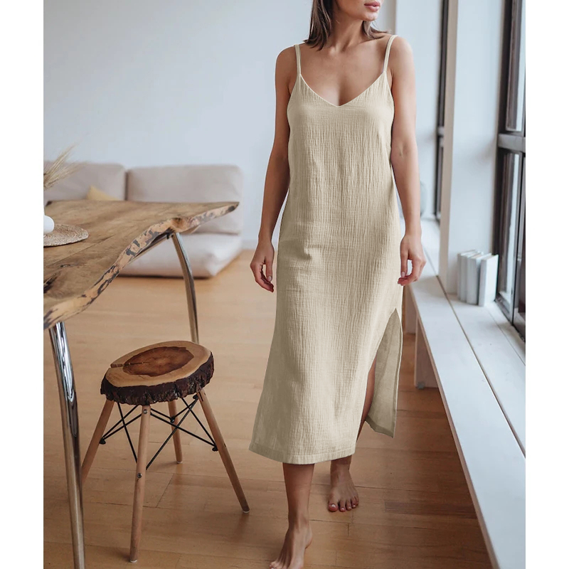 Robe Longue en Mousseline 100% - Linen Dress Wrap avis et prix