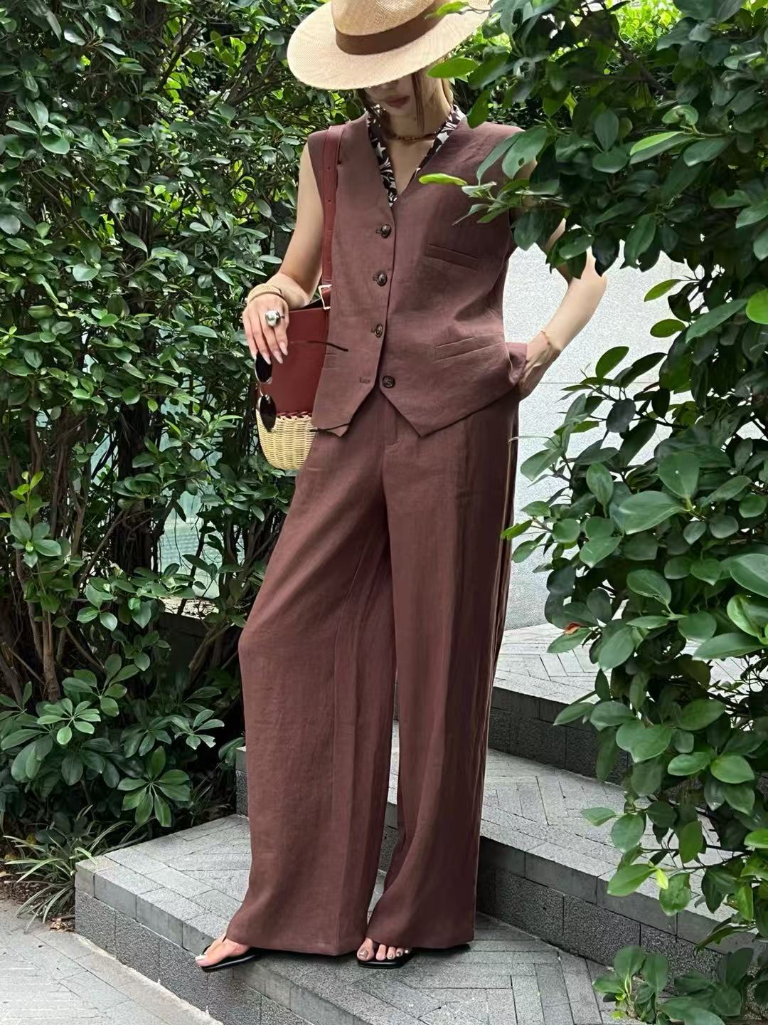 Ensemble élégant pour homme :  - Linen Pant Wide avis et prix