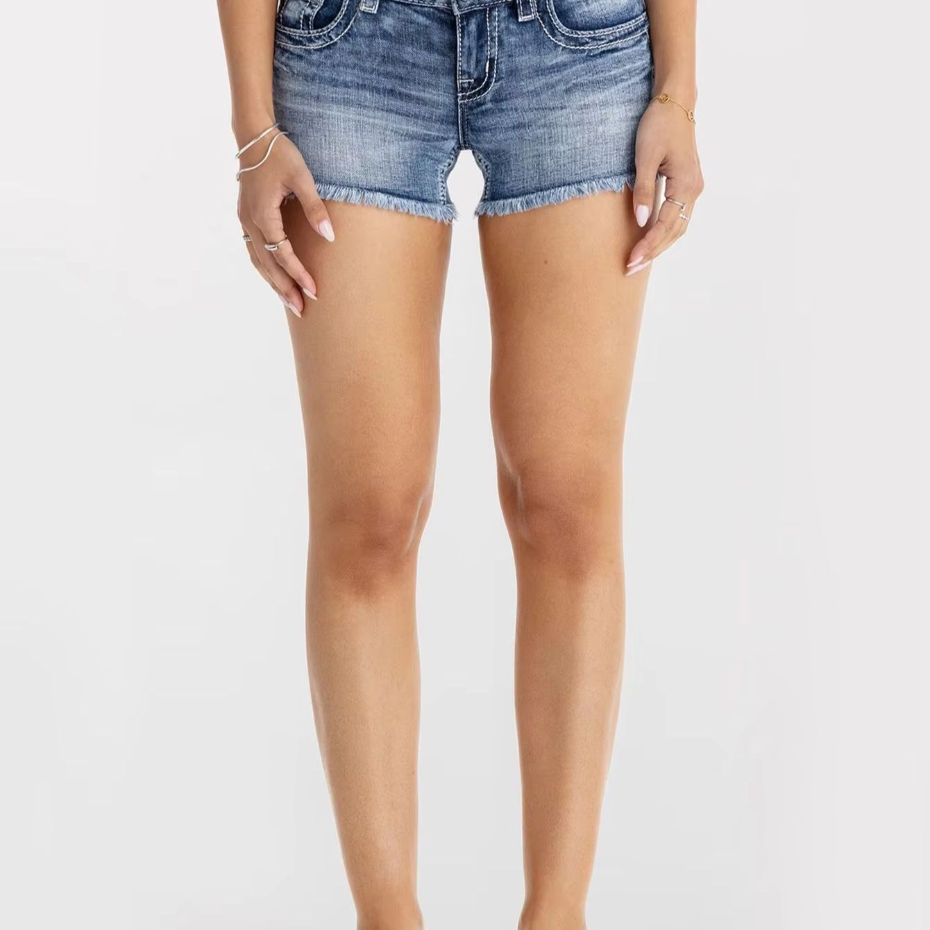 Shorts en jean pour femmes, mo - Shorts Denim Frayed avis et prix