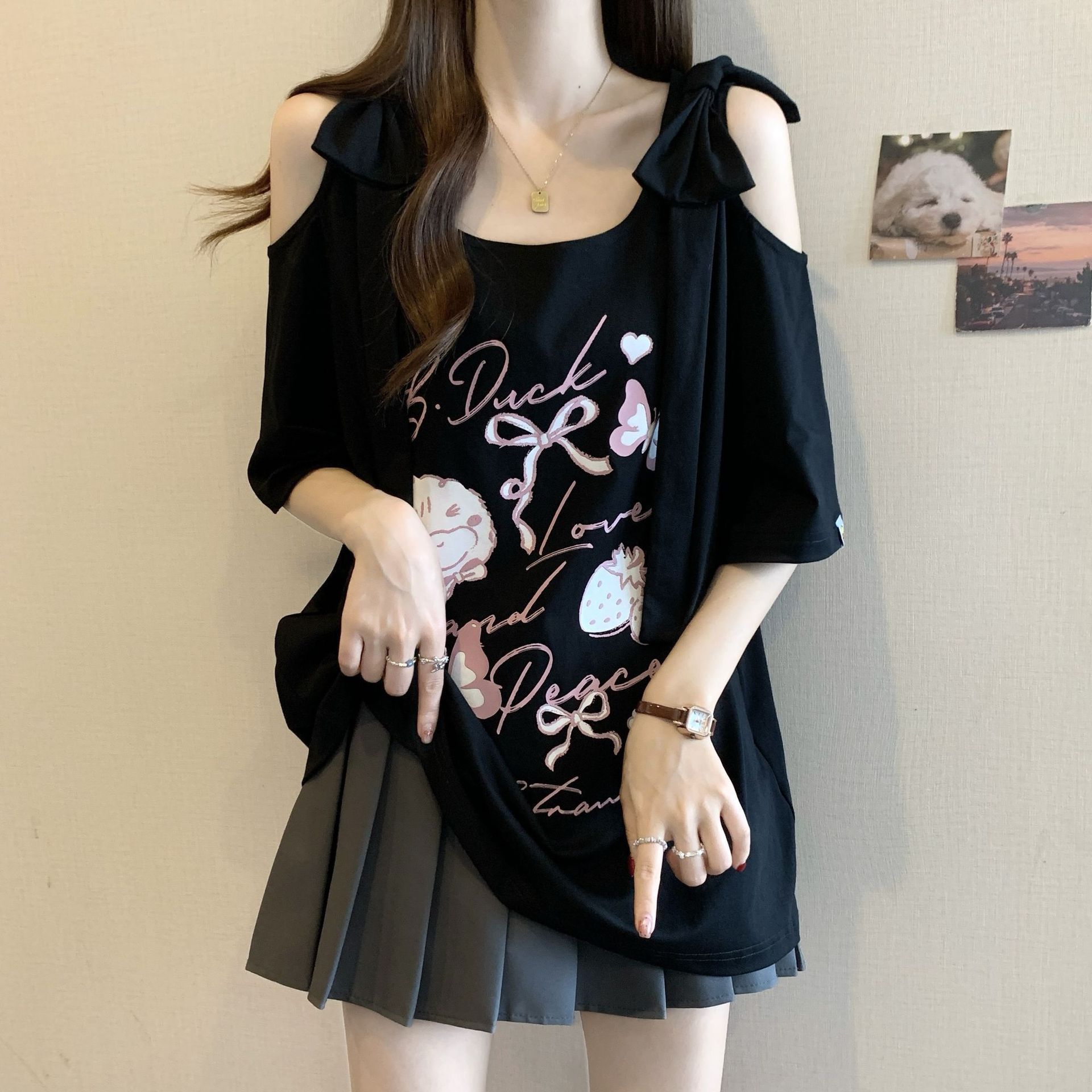 Nouveau T-shirt d'été grande t - Blouse Off Shoulder avis et prix