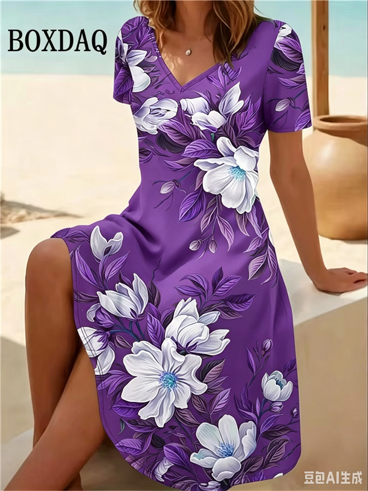 Robes pour femmes grande taill - Romper Floral Print avis et prix
