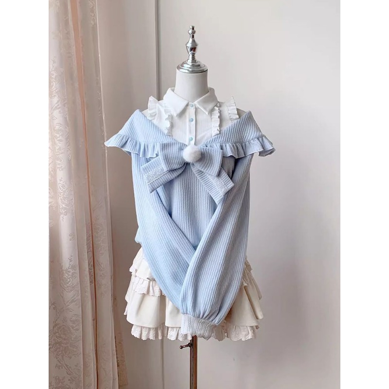 Ensemble 2 pièces Kawaii Soft  - Blouse Off Shoulder avis et prix