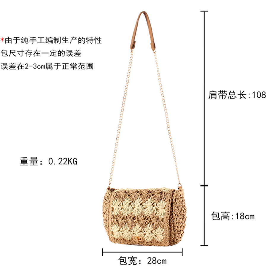 Sacs bandoulière en paille pou - Crochet Bag Raffia avis et prix