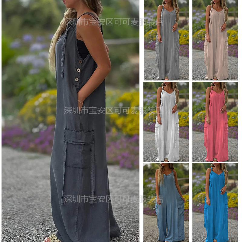 Combinaison d'été ample en lin - Jumpsuit Linen Relaxed avis et prix