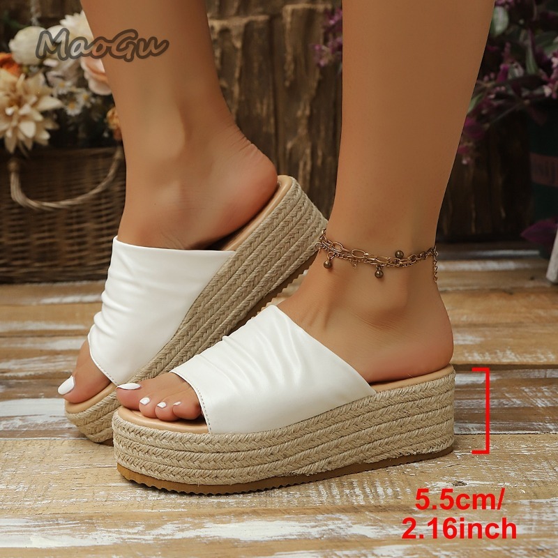 Sandales compensées à platefor - Wedge Espadrille Women avis et prix