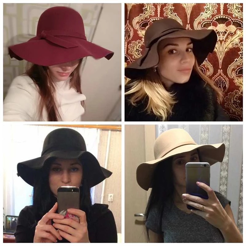 Chapeau de femme blanc en form - Hat Floppy Wide avis et prix
